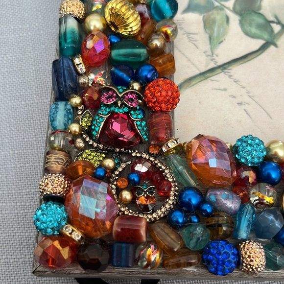 Couture handmade Halloween 👻 🎃 5x7 picture frames with rhinestones & beads - Picture 5 of 6